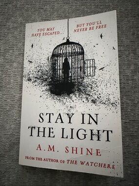 Stay in the Light by A.M. Shine - White & Black Cover